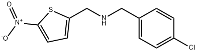 N-(4-Chlorobenzyl)-1-(5-nitrothiophen-2-yl)methanamine, 1384516-10-2, 结构式