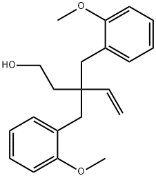 3,3-Bis(2-methoxybenzyl)pent-4-en-1-ol Struktur