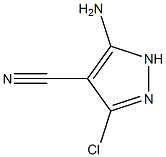 3-氨基-5-氯-1H-吡唑-4-甲腈,1384973-15-2,结构式