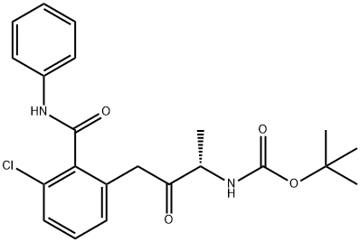 1386861-47-7 (S)-TERT-BUTYL 4-(3-CHLORO-2-(PHENYLCARBAMOYL)PHENYL)-3-OXOBUTAN-2-YLCARBAMATE