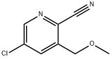 5-氯-3-(甲氧基甲基)吡啶-2-甲腈,1386986-06-6,结构式