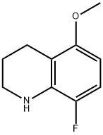 8-FLUORO-5-METHOXY-1,2,3,4-TETRAHYDROQUINOLINE 化学構造式