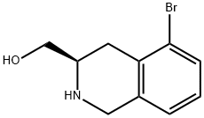 (R)-(5-溴-1,2,3,4-四氢异喹啉-3-基)甲醇,1388838-68-3,结构式