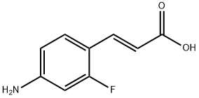 (E)-3-(4-amino-2-fluorophenyl)acrylic acid Struktur