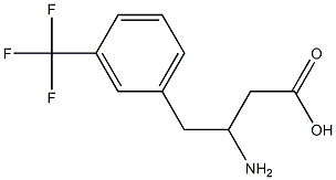 3-氨基-4-(3-三氟甲基苯基)丁酸,1391233-78-5,结构式