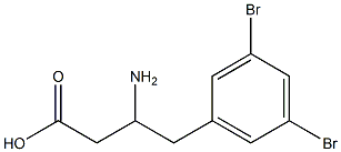 3-Amino-4-(3,5-dibromophenyl)butyric Acid Structure