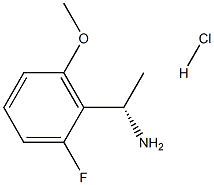 (S)-1-(2-Fluoro-6-methoxyphenyl)ethanamine hydrochloride Struktur