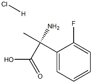 (R)-2-氨基-2-(2-氟苯基)丙酸盐酸盐, 1391512-06-3, 结构式