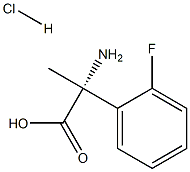 (R)-2-氨基-2-(2-氟苯基)丙酸盐酸盐 结构式