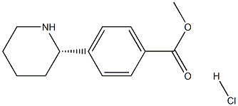 (S)-Methyl 4-(piperidin-2-yl)benzoate hydrochloride Structure