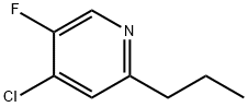 4-Chloro-5-fluoro-2-propylpyridine Structure