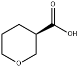 (R)-四氢-2H-吡喃-3-甲酸 结构式