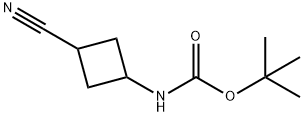 3-(BOC-AMINO)CYCLOBUTANECARBONITRILE, 1393180-29-4, 结构式