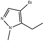 4-Bromo-5-ethyl-1-methyl-1H-pyrazole Struktur