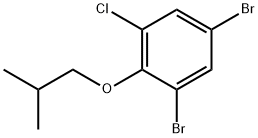 2,4-二溴-6-氯-1-异丁氧基苯, 1394291-25-8, 结构式
