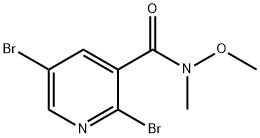 2,5-Dibromo-N-methoxy-N-methylpyridine-3-carboxamide|2,5-二溴-N-甲氧基-N-甲基烟酰胺