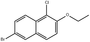 6-Bromo-1-chloro-2-ethoxynaphthalene 化学構造式