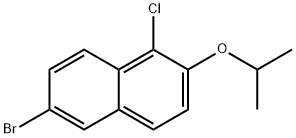 6-Bromo-1-chloro-2-isopropoxynaphthalene,1394291-46-3,结构式