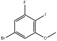5-溴-3-氟-2-碘苯甲醚,1394291-47-4,结构式