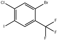 2-Bromo-4-chloro-5-iodobenzotrifluoride Structure