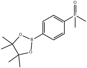 二甲基(4-(4,4,5,5-四甲基-1,3,2-二氧杂硼杂环戊烷-2-基)苯基)氧化膦,1394346-20-3,结构式