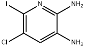 5-氯-6-碘吡啶-2,3-二胺, 1394373-23-9, 结构式