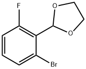 2-(2-溴-6-氟苯基)-1,3-二氧戊环,1394824-55-5,结构式