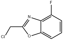 2-(氯甲基)-4-氟苯并噁唑 结构式