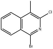 1-BROMO-3-CHLORO-4-METHYLISOQUINOLINE 结构式