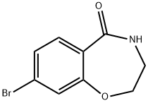 8-溴-3,4-二氢苯并[F][1,4]氧氮杂卓-5(2H)-酮, 1396777-41-5, 结构式