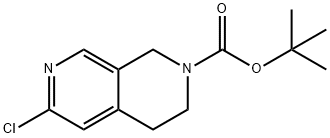 tert-butyl 6-chloro-3,4-dihydro-2,7-naphthyridine-2(1H)-carboxylate Struktur
