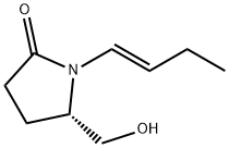 2-Pyrrolidinone, 1-(1-butenyl)-5-(hydroxymethyl)-, [S-(E)]-
 Struktur