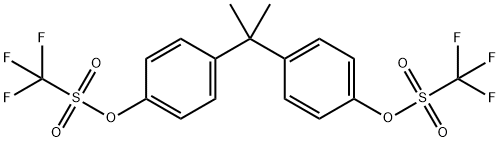 丙二醇二(2,2,1-二苯基)双(三氟甲磺酸酯) 结构式
