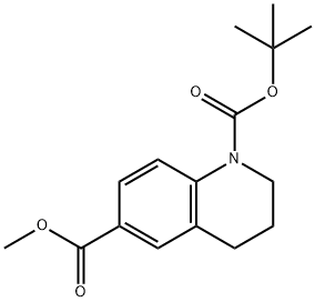 1-叔丁基 6-甲基 3,4-二氢喹啉-1,6(2H)-二羧酸酯, 1398413-50-7, 结构式