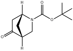 (1R,4R)-5-氧-2-氮杂双环[2.2.1]庚烷-2-羧酸叔丁酯 结构式