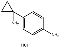 4-(1-Amino-cyclopropyl)-phenylamine dihydrochloride Structure
