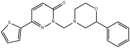 2-[(2-phenylmorpholin-4-yl)methyl]-6-(thiophen-2-yl)pyridazin-3(2H)-one|