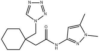 1401601-05-5 N-(1,5-dimethyl-1H-pyrazol-3-yl)-2-[1-(1H-tetrazol-1-ylmethyl)cyclohexyl]acetamide