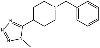 1-benzyl-4-(1-methyl-1H-tetrazol-5-yl)piperidine 化学構造式