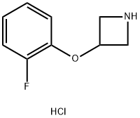 3-(2-Fluoro-phenoxy)-azetidine hydrochloride 化学構造式