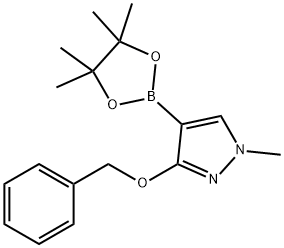 3-(benzyloxy)-1-methyl-4-(4,4,5,5-tetramethyl-1,3,2-dioxaborolan-2-yl)-1H-pyrazole|3-(苄氧基)-1-甲基吡唑-4-硼酸频哪醇酯