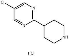 5-氯-2-(哌啶-4-基)嘧啶盐酸盐, 1402666-88-9, 结构式