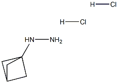 Bicyclo[1.1.1]pentan-1-ylhydrazinedihydrochloride 化学構造式