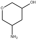 5-amino-tetrahydro-2H-pyran-3-ol 化学構造式