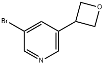 3-溴-5-(氧杂环丁烷-3-基)吡啶,1404367-33-4,结构式