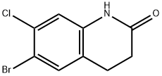 6-溴-7-氯-3,4-二氢喹啉-2(1H)-酮,1404367-56-1,结构式