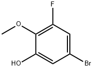 5-溴-3-氟-2-甲氧基苯酚,1409956-13-3,结构式