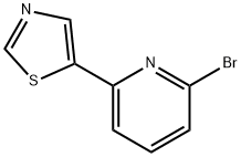 2-bromo-6-(thiazol-5-yl)pyridine Struktur