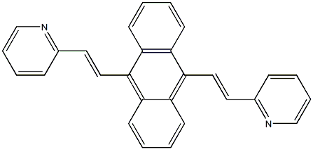 9,10-bis((E)-2-(pyridin-2-yl)vinyl)anthracene Struktur