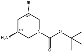 tert-butyl cis-3-amino-5-methylpiperidine-1-carboxylate Struktur